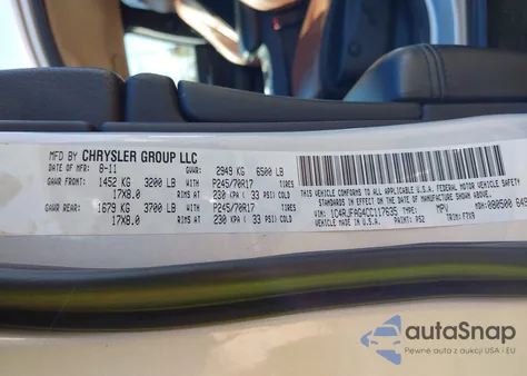 2012 Jeep Grand Cherokee Laredo from USA, damaged, VIN 1C4RJFAG4CC117635